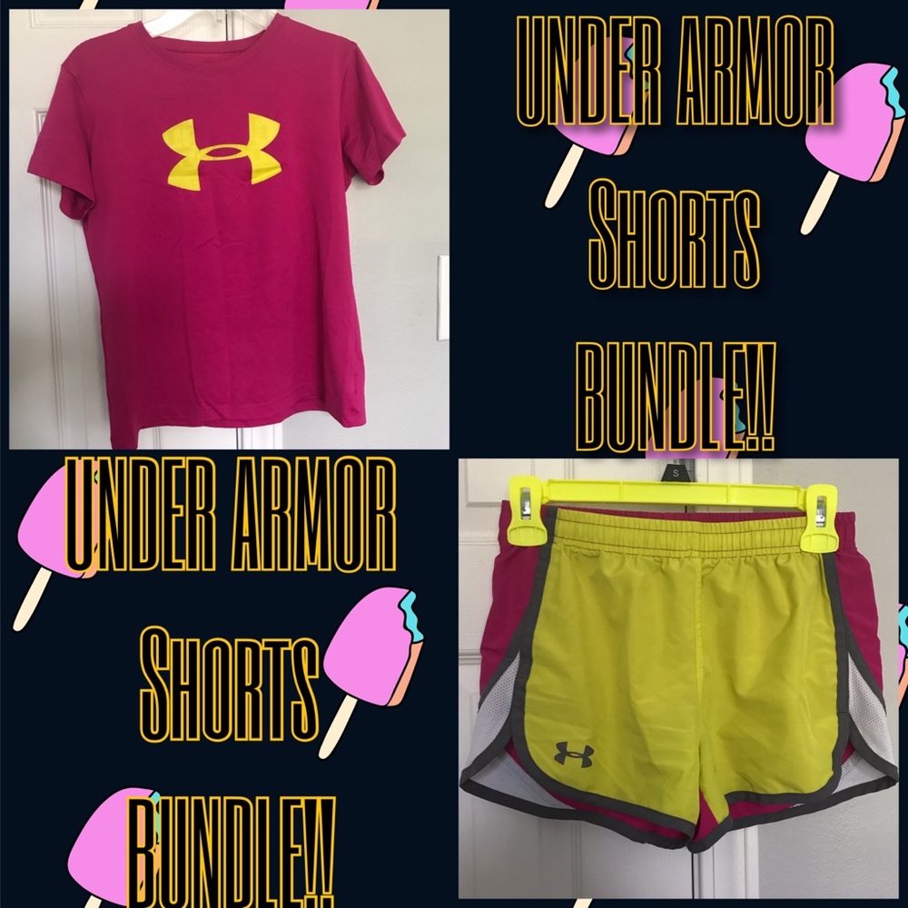 Under armor shirt and short set!!